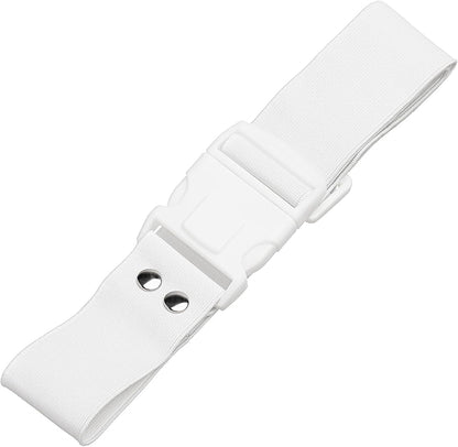 Ihram Belt - Elastic Unsewn Adjustable Waist Ihram Belt for Men - Hajj Essentials for Men - White