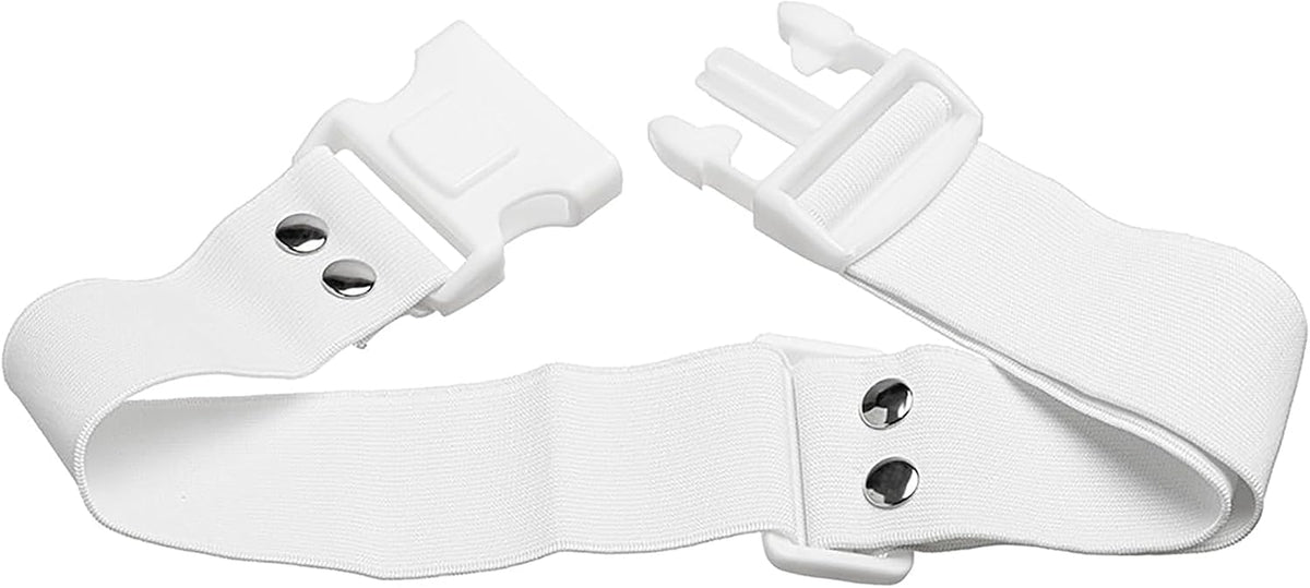 Ihram Belt - Elastic Unsewn Adjustable Waist Ihram Belt for Men - Hajj Essentials for Men - White
