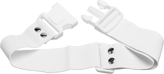 Ihram Belt - Elastic Unsewn Adjustable Waist Ihram Belt for Men - Hajj Essentials for Men - White