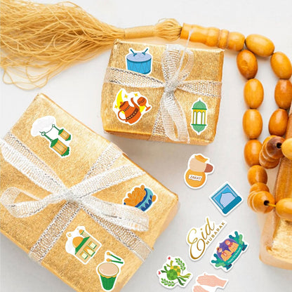 312 PCS Eid Mubarak Stickers, Eid Mubarak Theme Stickers for Kids