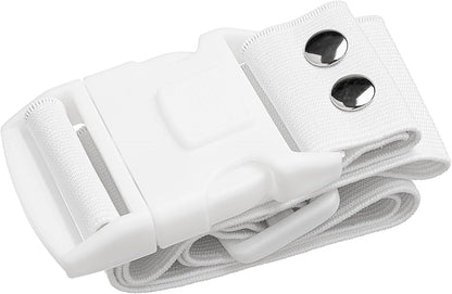 Ihram Belt - Elastic Unsewn Adjustable Waist Ihram Belt for Men - Hajj Essentials for Men - White
