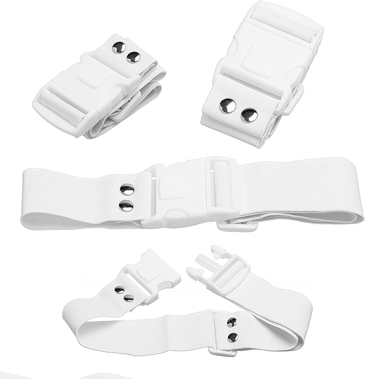 Ihram Belt - Elastic Unsewn Adjustable Waist Ihram Belt for Men - Hajj Essentials for Men - White