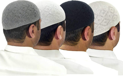 - 7 Pieces - 100% Cotton Kufi Hat - Kufi Hats for Men Muslim - Muslim Hats for Men - Perfect Ramadan Gifts - Skull Cap