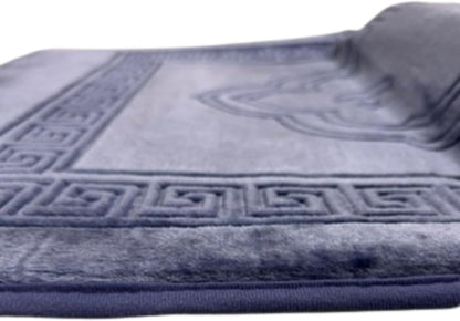 Orthopedic Prayer Mat with Memory Foam Knee Support – Extra Thick Padded Prayer Rug, Muslim & Islamic Prayer Mat (Sajadah) for Men & Women, Soft Luxury Comfort for Eid, Ramadan & Daily Prayer (Gray)