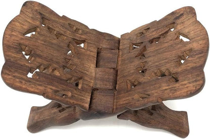 Quran Holder Book Stand Rihal Rehal Wooden Carved Eid