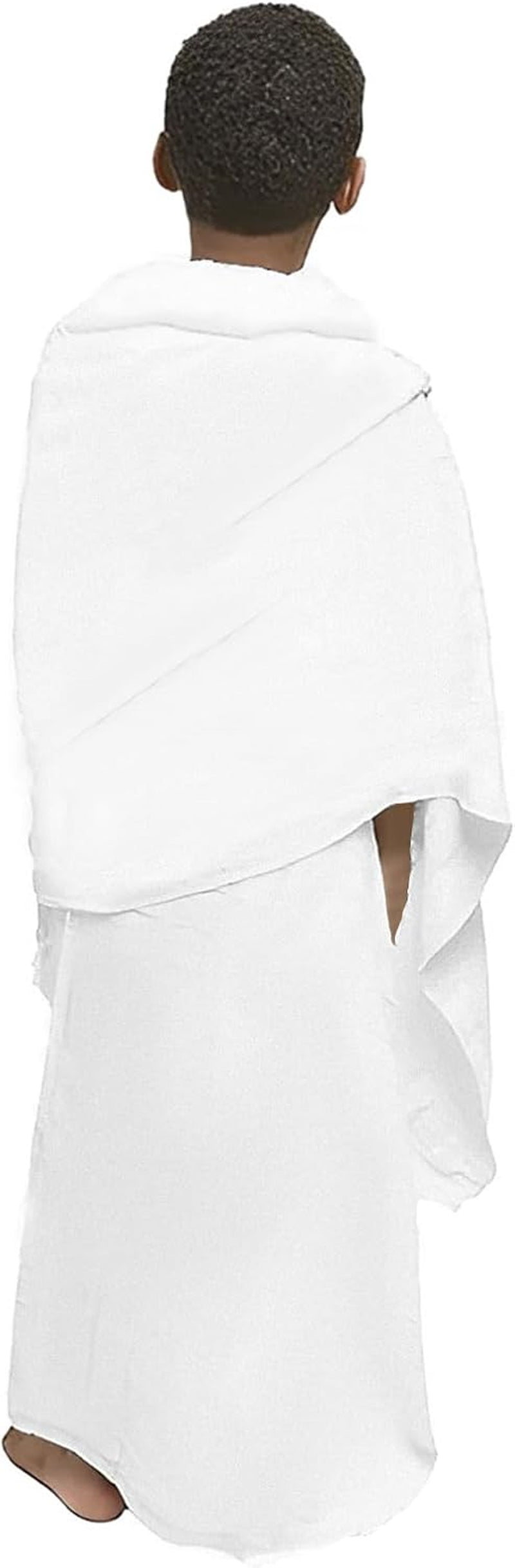 2Pcs Ahram Ihram for Umrah Boys White Bath Towel
