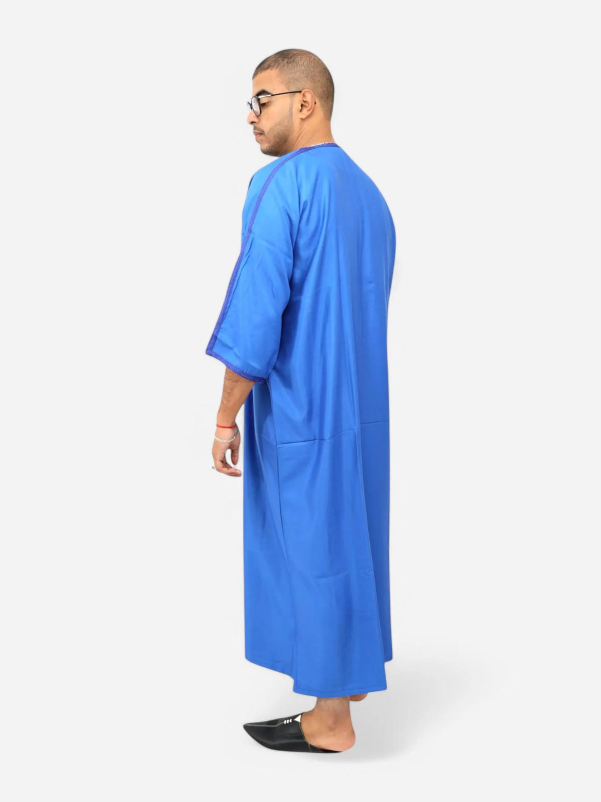 Moroccan Gandoura Men Thobe | Handmade Kaftan Jubba | Eid Ramadan Gift for Him