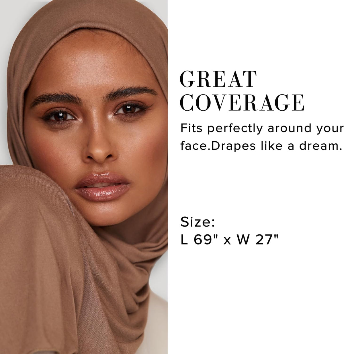 Premium Jersey Hijab Scarf for Women - Islamic Head Scarf Wrap Hijabs