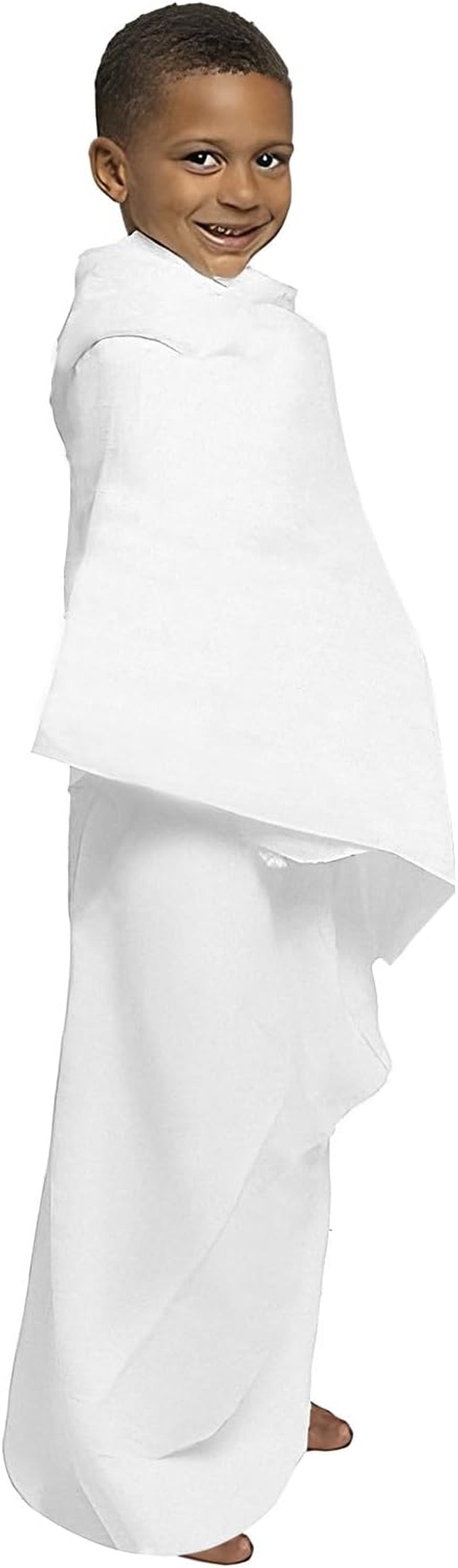 2Pcs Ahram Ihram for Umrah Boys White Bath Towel