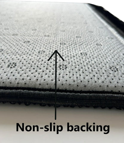 Orthopedic Prayer Rug Memory Foam Muslim Prayer Mat - Padded Very Thick Prayer Rug Sajadah for Men Women for Eid Travel Ramadan, Soft and Luxury (Black) (Black)