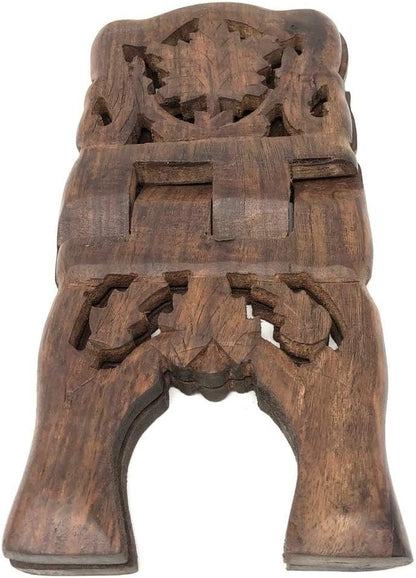 Quran Holder Book Stand Rihal Rehal Wooden Carved Eid
