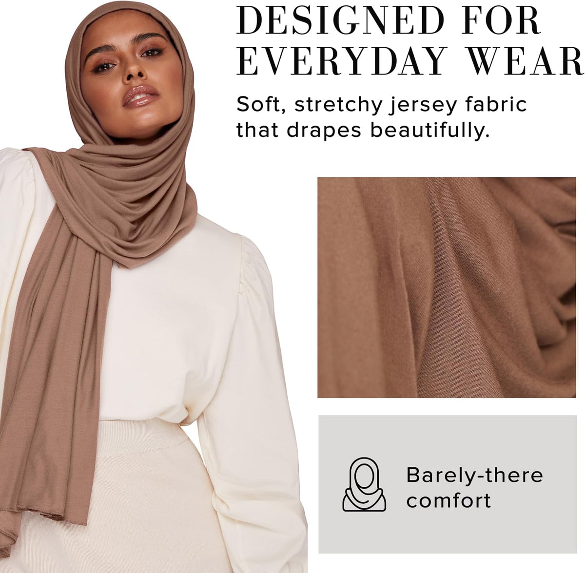 Premium Jersey Hijab Scarf for Women - Islamic Head Scarf Wrap Hijabs