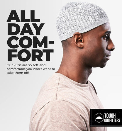 Kufi Hat - Kufi Hats for Men Muslim, Turkish Kufi Cap