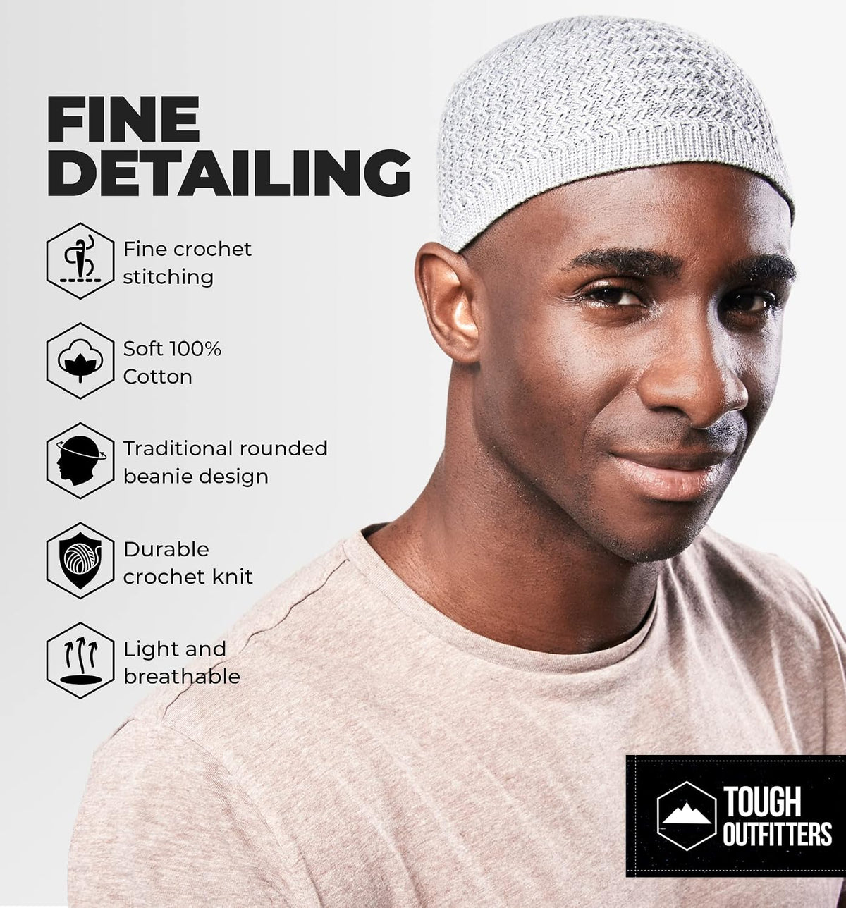 Kufi Hat - Kufi Hats for Men Muslim, Turkish Kufi Cap