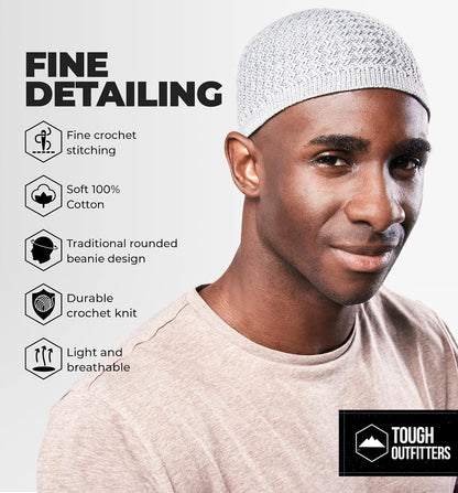 Kufi Hat - Kufi Hats for Men Muslim, Turkish Kufi Cap