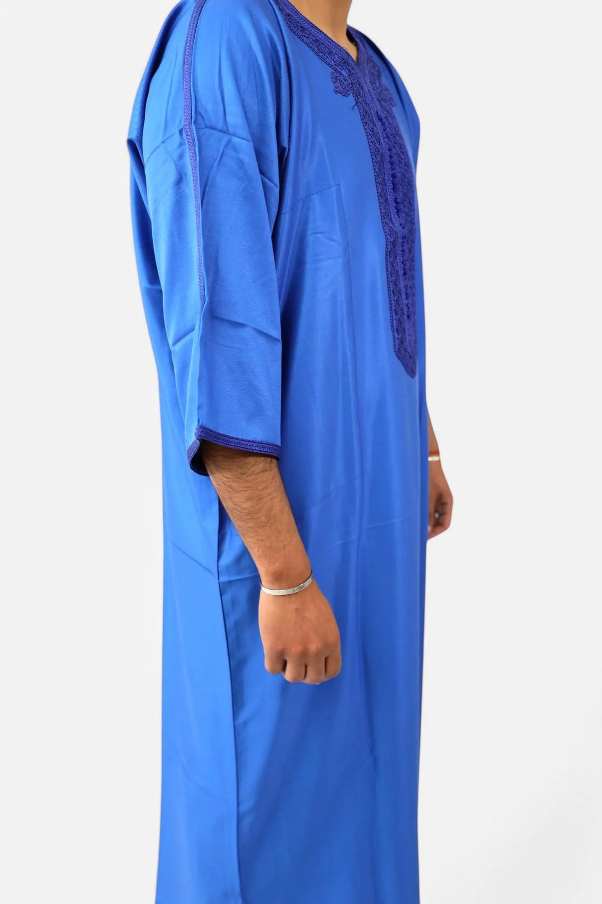 Moroccan Gandoura Men Thobe | Handmade Kaftan Jubba | Eid Ramadan Gift for Him