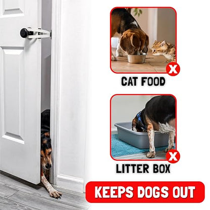 FlexLatch XL Cat Door Latch - Flexible Pet Door Strap Keeps Dogs Out, Lets Cats In (No Tools, No Measuring)